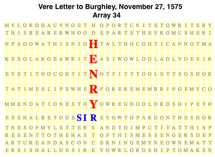Vere to Burghley, Nov. 27, 1575, HENRY, JPEG